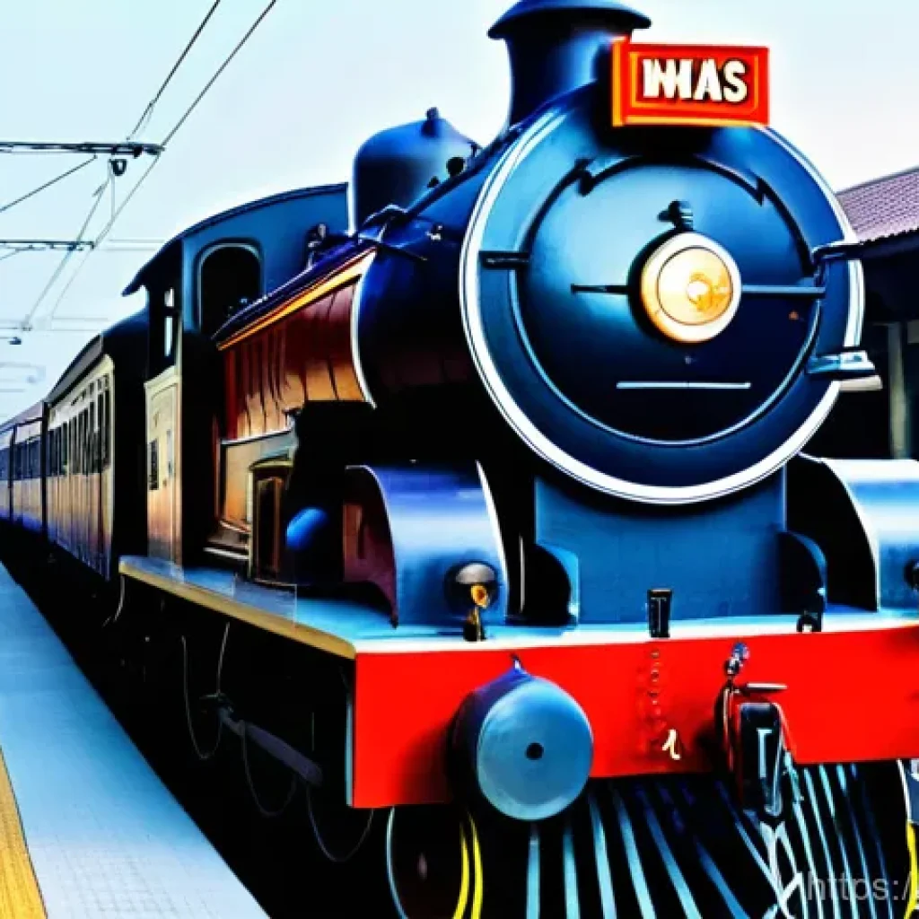 철도 현장 체험 프로그램 후기 - **Prompt 1: The Majestic Locomotive**
    "A young Thai woman, Pookie, stands on a railway platform,...