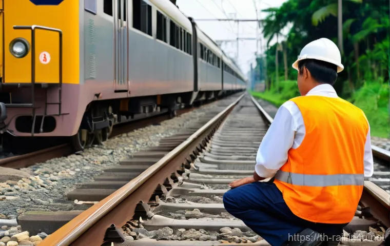 철도 현장 체험 프로그램 후기 - **Prompt 1: The Majestic Locomotive**
    "A young Thai woman, Pookie, stands on a railway platform,...