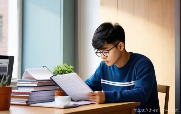 철도기사 시험 난이도 분석 - **Prompt:** A focused young East Asian university student, appearing to be in their early twenties, ...